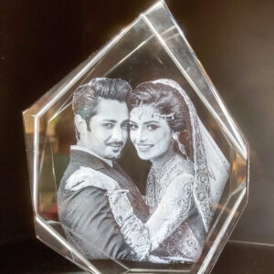 3D Diamond and 3D Photo Crystal Sets Symbolize true love